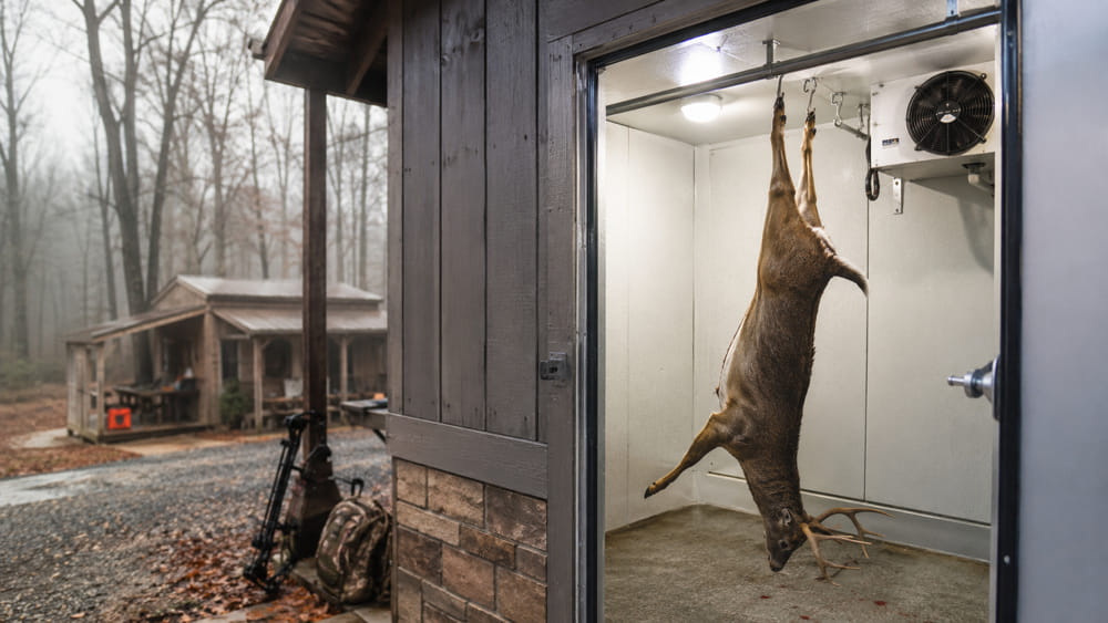 how to build a walk in cooler for deer