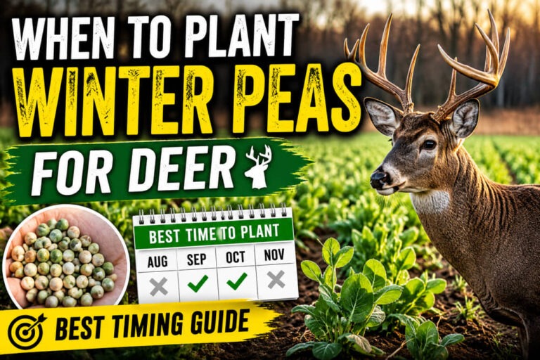 when to plant winter peas for deer